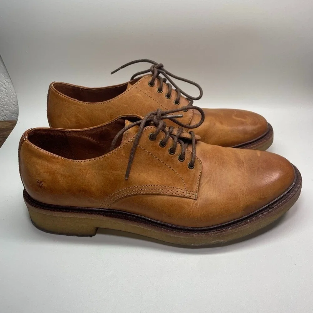 Frye Luke Oxford 88060 Plain Toe Shoes Leather Men's 9.5‎